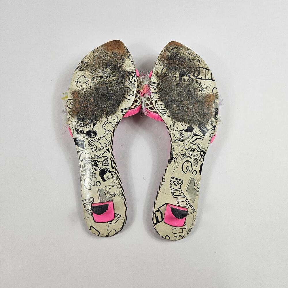 Y2k Vintage Emilio Pucci Kitten Heel Mules  Silk Pointed Toe - Size 36 (5.5) - Picture 5 of 8